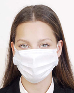 Photo with a mask covering part of the face