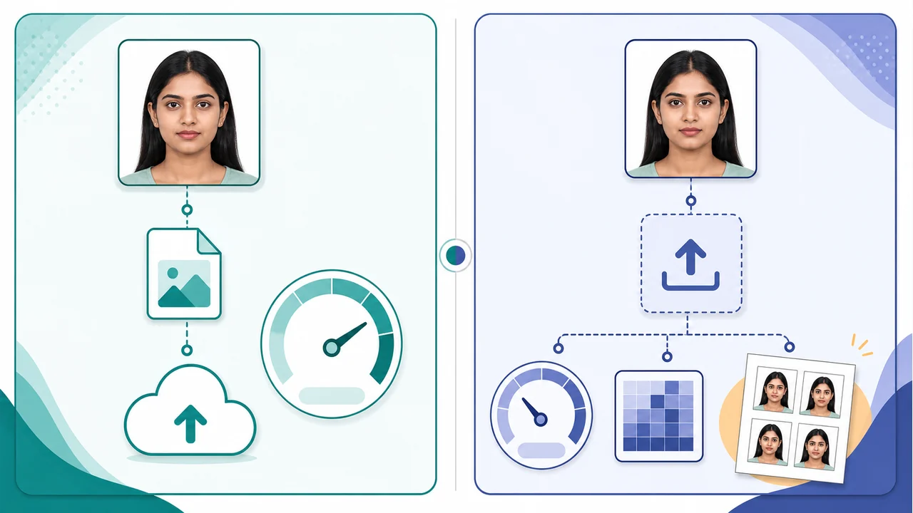 Foto de India e-Visa vs visa regular diagram
