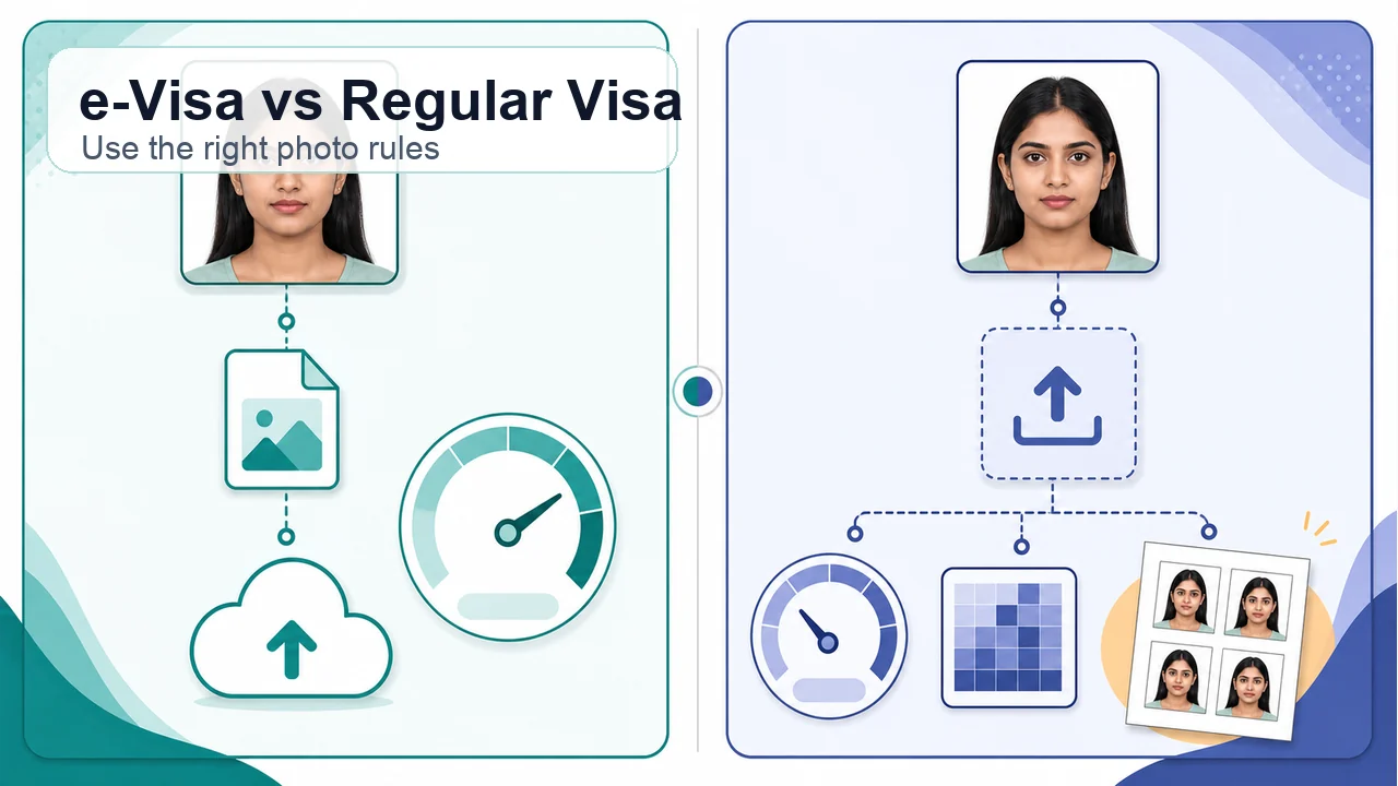 Фото India e-Visa і Regular Visa diagram