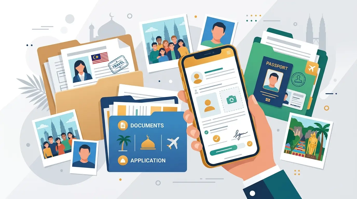 Comparison of different Malaysia visa application routes and their photo requirements