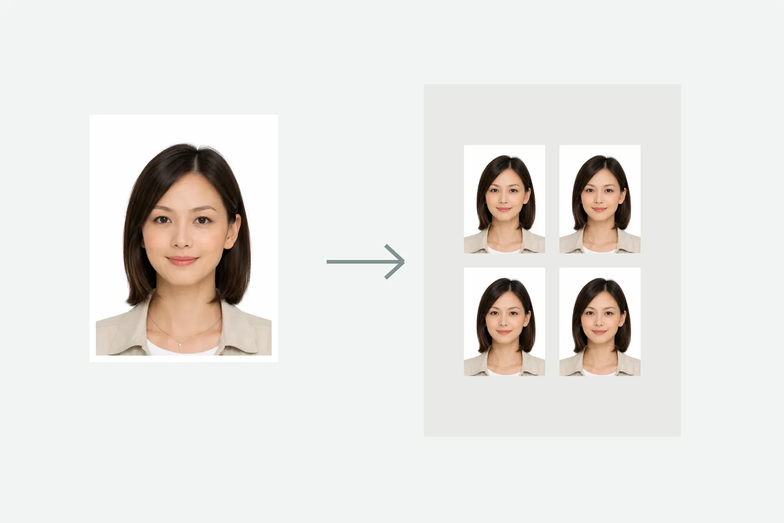 在留カード申請用の写真を準備し印刷写真へ整える流れ