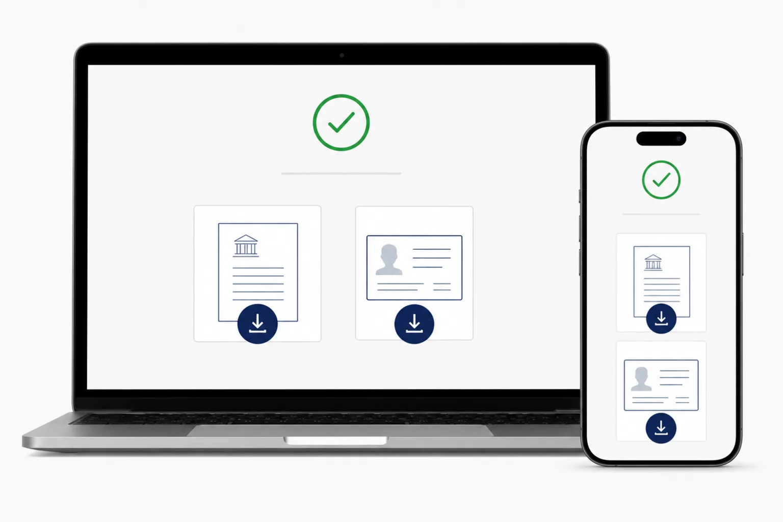 Saving two finished files to a phone or computer