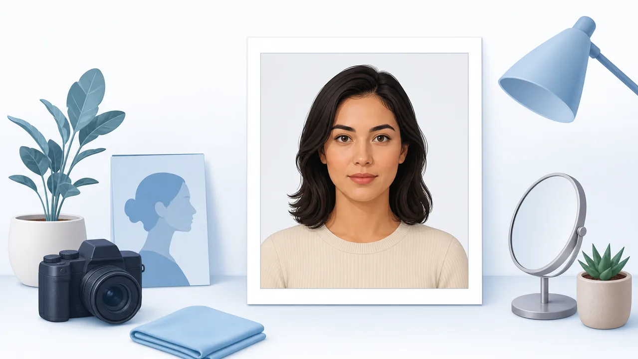 Neutral photo preparation illustration