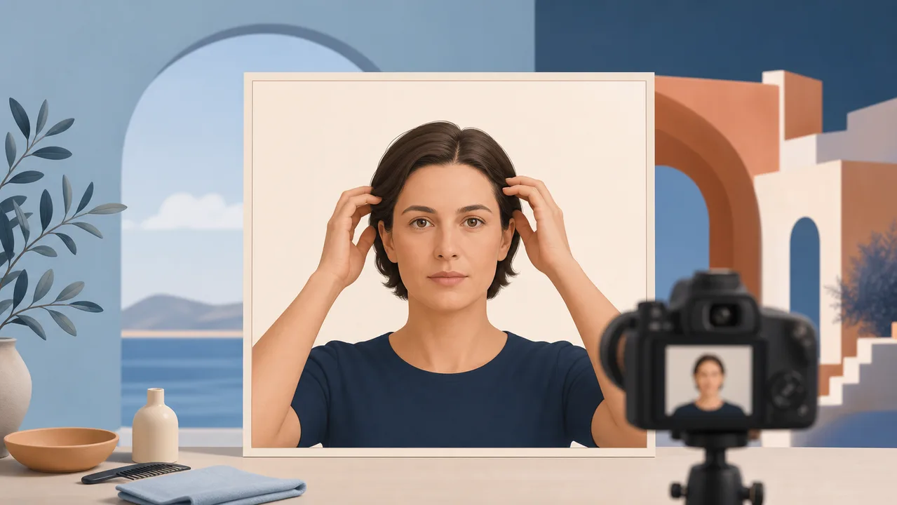 Editorial illustration for preparing a Croatia visa photo
