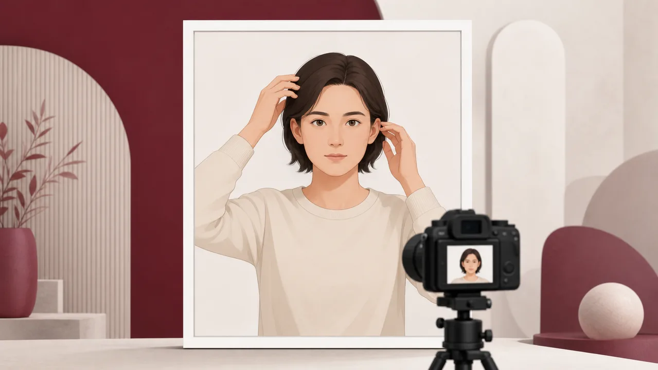 Editorial illustration for preparing a Latvia visa photo
